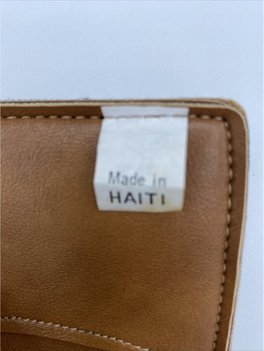 Men’s wallet, trucker biker, chain, brown simple